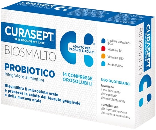 CURASEPT BIOSMALTO PROBIOTICO 14 COMPRESSE - Newepa Srl