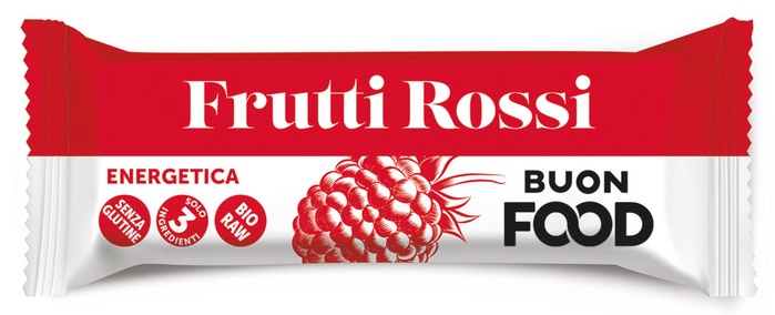 BUON FOOD BARRETTA BIO ENERGETICA FRUTTI ROSSI 48 G - Newepa Srl