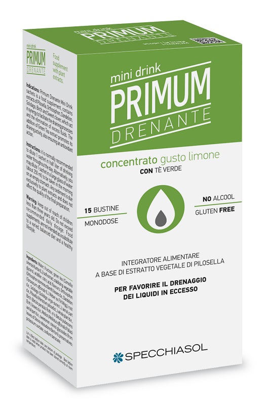 PRIMUM DRENANTE MINIDRINK LIMONE 15 STICK DA 10 ML - Newepa Srl