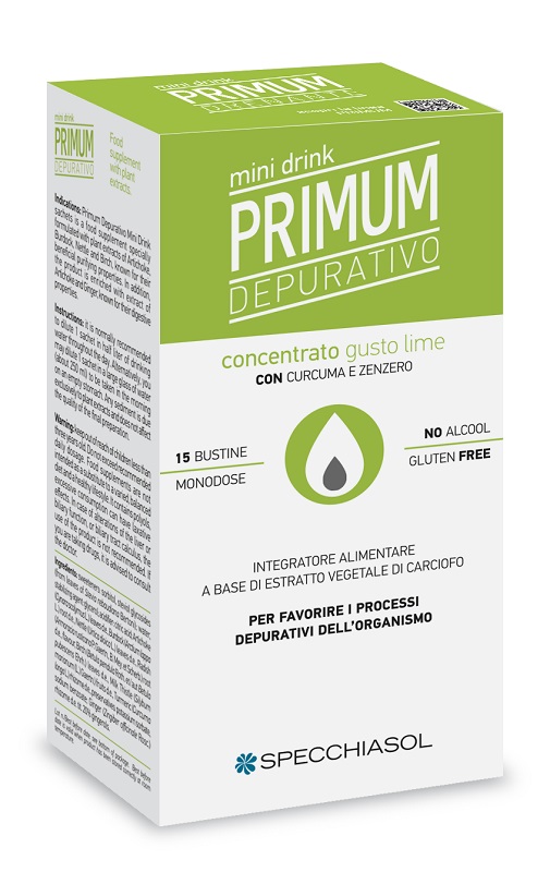 PRIMUM DEPURATIVO MINIDRINK LIME 15 STICK DA 10 ML - Newepa Srl