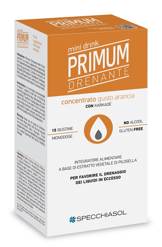 PRIMUM DRENANTE MINIDRINK ARANCIA 15 STICK DA 10 ML - Newepa Srl