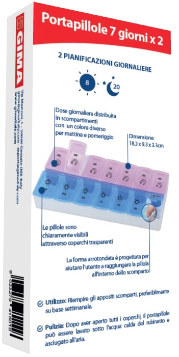 PORTAPILLOLE SETTIMANALE 7 GIORNI X 2 - Newepa Srl