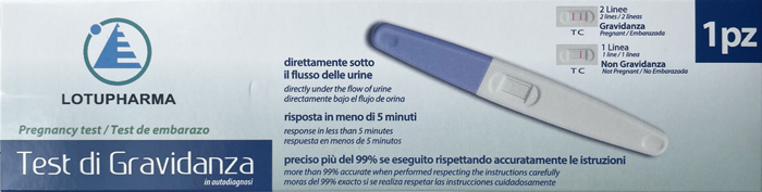 LOTUPHARMA TEST DI GRAVIDANZA 1 PEZZO - Newepa Srl