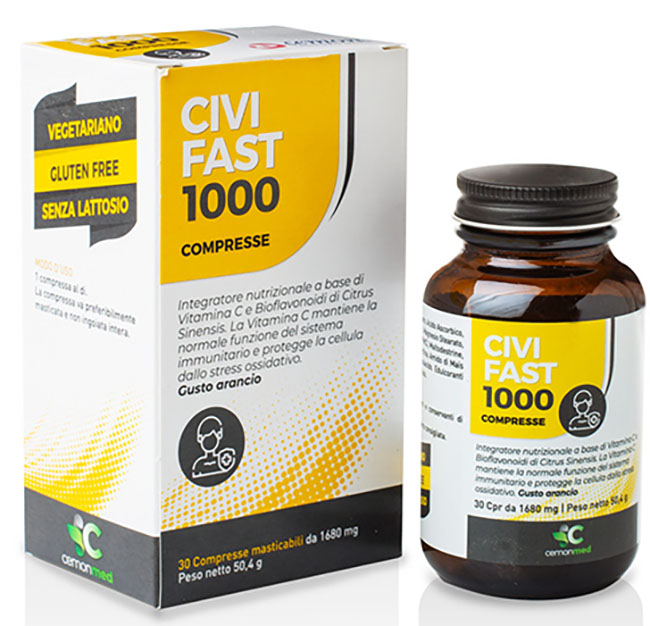 CEMONMED CIVIFAST 1000 30 COMPRESSE MASTICABILI - Newepa Srl
