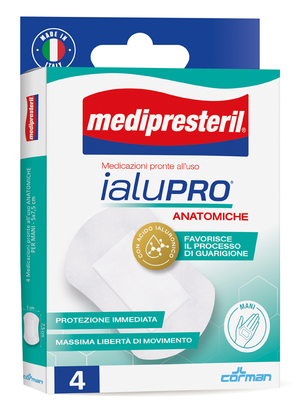 MEDIPRESTERIL IALUPRO MANI 5X7,5 CM 4 PEZZI - Newepa Srl