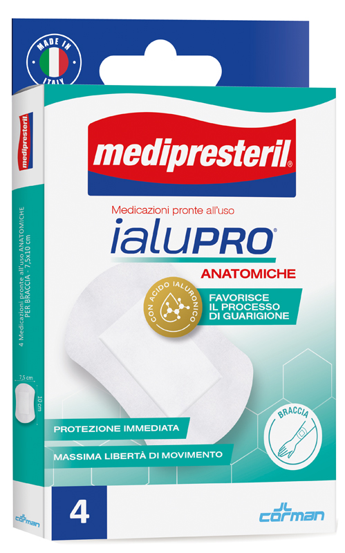 MEDIPRESTERIL IALUPRO BRACCIA 7,5X10 CM 4 PEZZI - Newepa Srl