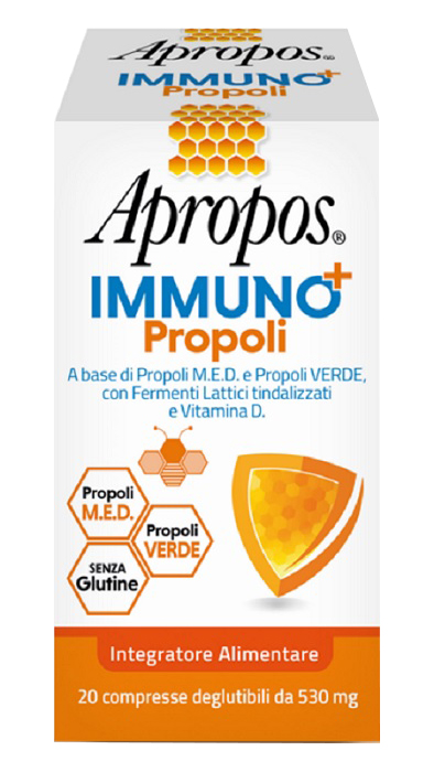 APROPOS IMMUNO+ PROPOLI 20 COMPRESSE DEGLUTIBILI - Newepa Srl