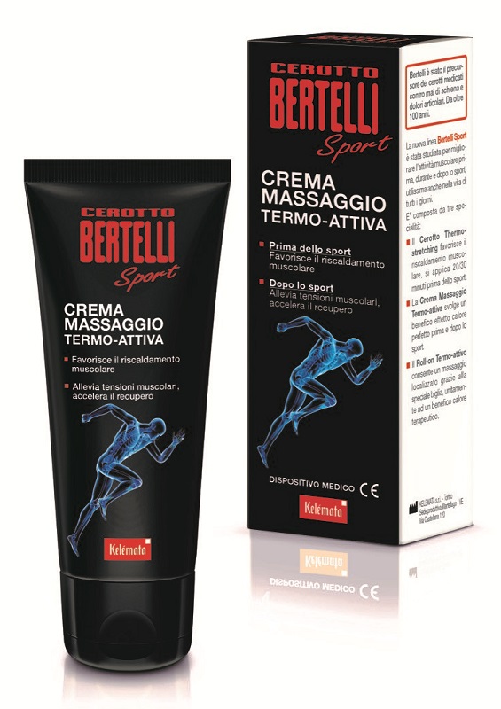 BERTELLI CEROTTO SPORT CREMA MASSAGGIO TERMO ATTIVA 75 ML - Newepa Srl