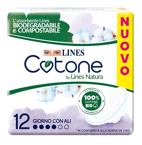 LINES COTONE BIO ULTRA ALI 12 PEZZI - Newepa Srl