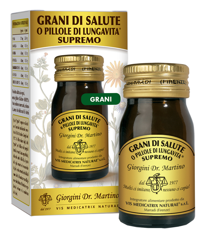 GRANI DI SALUTE O PILLOLE DI LUNGAVITA SUPREMO 30 G - Newepa Srl