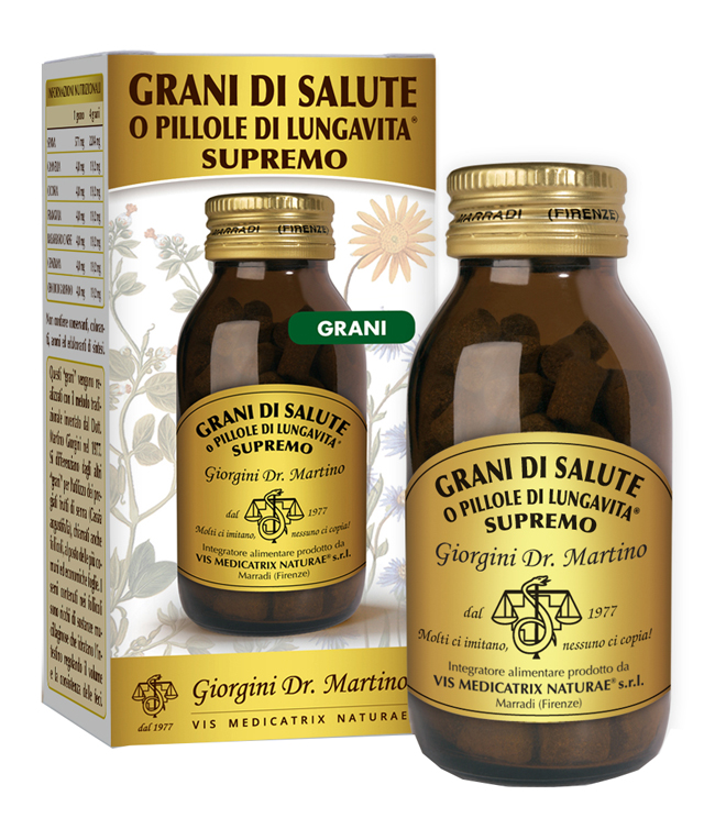 GRANI DI SALUTE O PILLOLE DI LUNGAVITA SUPREMO 90 G - Newepa Srl