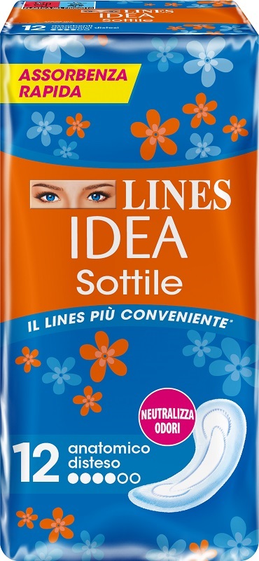 LINES IDEA SOTTILI ANATOMICI 12 PEZZI - Newepa Srl