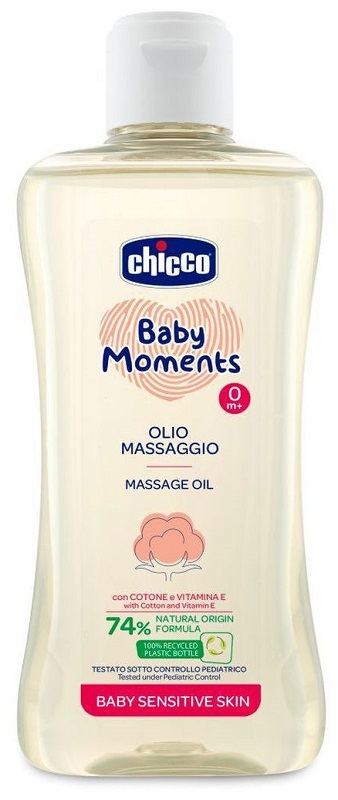 CHICCO BABY MOMENTS OLIO MASSAGGIO SENSITIVE 200 ML - Newepa Srl