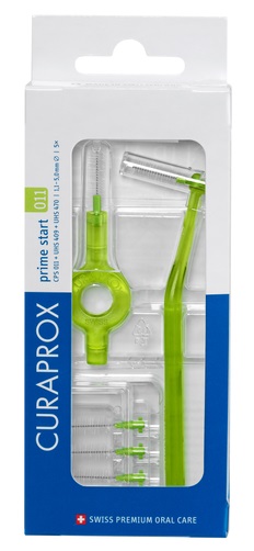 CURAPROX CPS 011 SCOVOLINO PRIME START 011 LIME GREEN 5 PEZZI - Newepa Srl