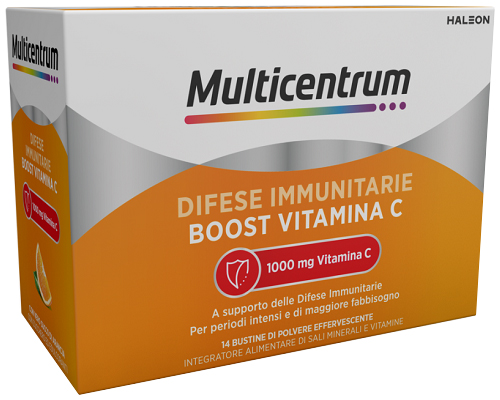 MULTICENTRUM DIFESE IMMUNITARIE BOOST VITAMINA C 14 BUSTINE - Newepa Srl