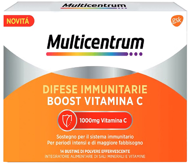 MULTICENTRUM DIFESE IMMUNITARIE BOOST VITAMINA C 28 BUSTINE - Newepa Srl