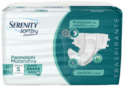 PANNOLONE MUTANDINA SERENITY SD SENSITIVE SUPER M 15 PEZZI - Newepa Srl
