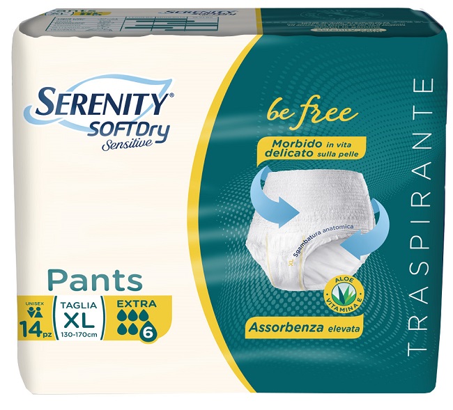 SERENITY PANTS SD SENSITIVE EXTRA XL 14 PEZZI - Newepa Srl