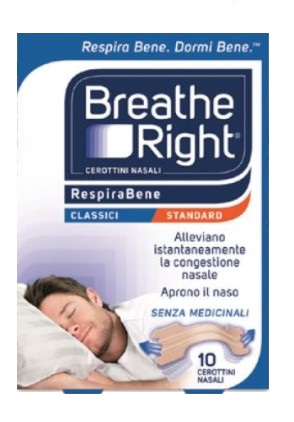 CEROTTI NASALI BREATHE RIGHT CLASSICI 10 PEZZI - Newepa Srl