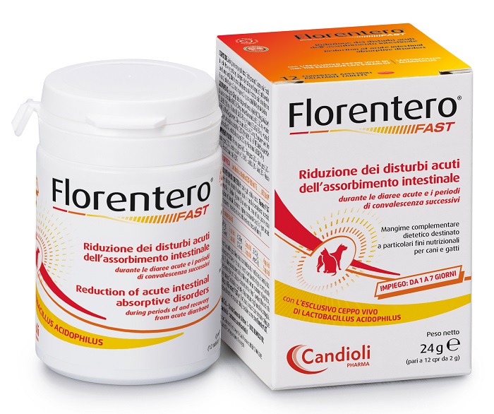 FLORENTERO FAST BARATTOLO DA 12 COMPRESSE APPETIBILI DA 2 G - Newepa Srl