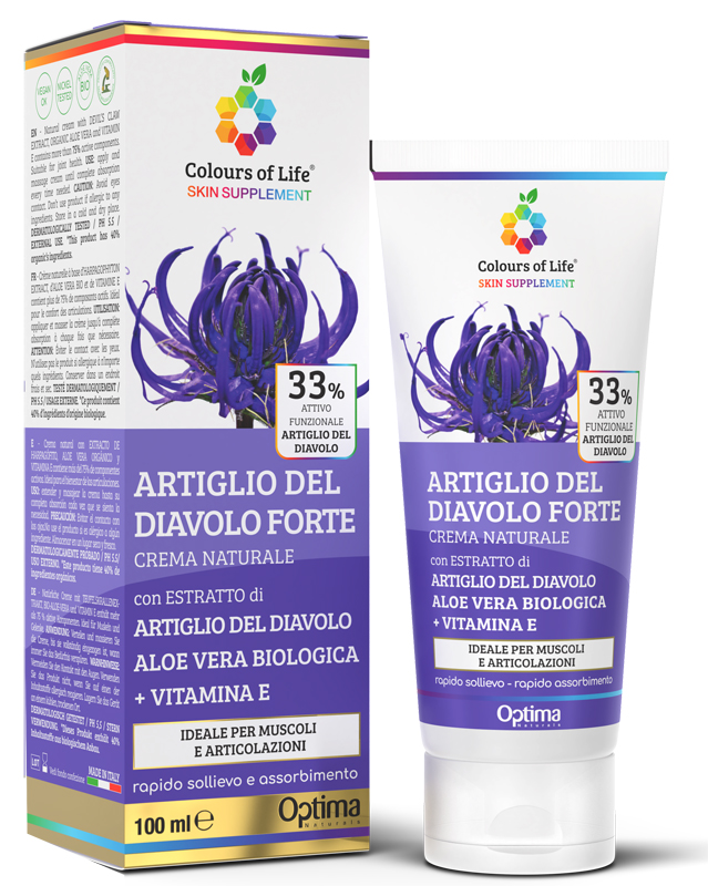 COLOURS OF LIFE SKIN SUPPLEMENT ARTIGLIO DEL DIAVOLO 33% CREMA 100 ML - Newepa Srl