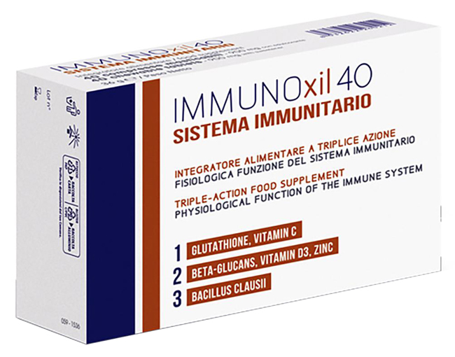 IMMUNOXIL 40 SISTEMA IMMUNITARIO 40 COMPRESSE MASTICABILI - Newepa Srl