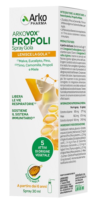 ARKOVOX PROPOLI SPRAY 30 ML - Newepa Srl