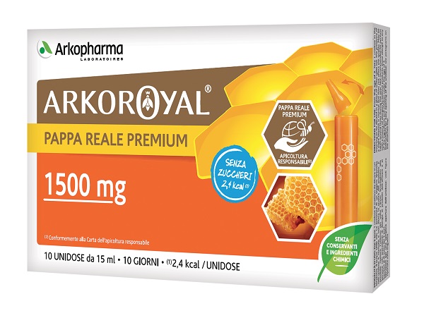 ARKOROYAL PAPPA REALE 1500MG SENZA ZUCCHERO 10 FLACONCINI DA 15 ML - Newepa Srl