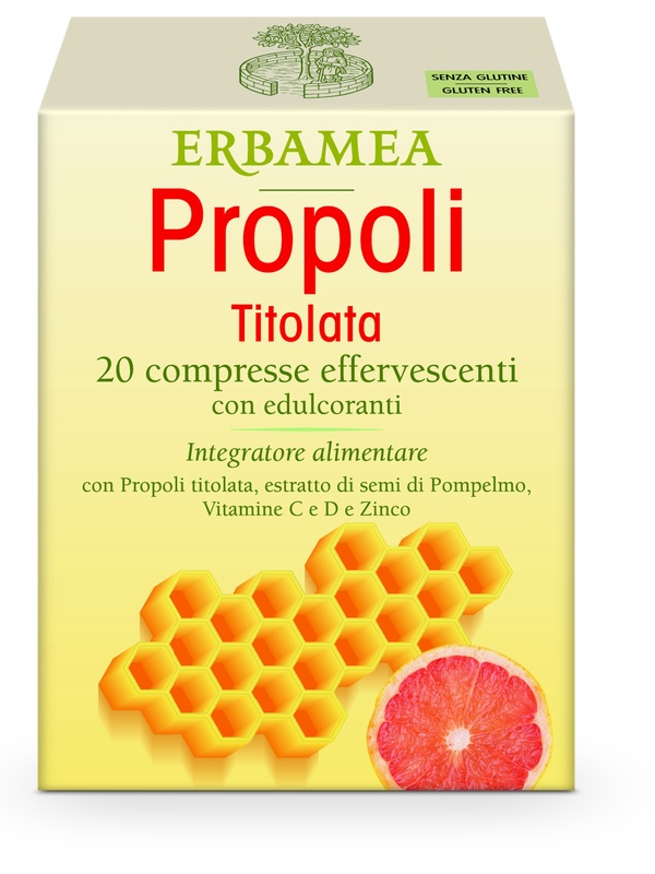 PROPOLI TITOLATA 20 COMPRESSE EFFERVESCENTI - Newepa Srl