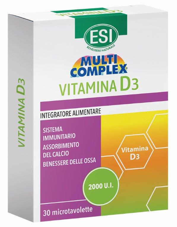ESI MULTICOMPLEX VITAMINA D3 30 TAVOLETTE - Newepa Srl