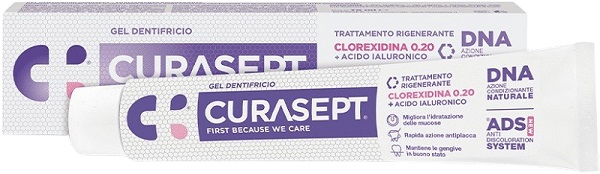CURASEPT GEL DENTIFRICIO ADS DNA TRATTAMENTO RIGENERANTE 75 ML - Newepa Srl