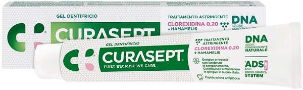 CURASEPT GEL DENTIFRICIO ADS DNA TRATTAMENTO ASTRINGENTE 75 ML - Newepa Srl
