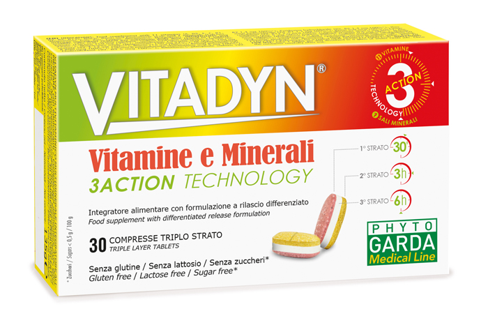 VITADYN VITAMINE/MINERALI 30 COMPRESSE RILASCIO DIFFERENZIATO - Newepa Srl