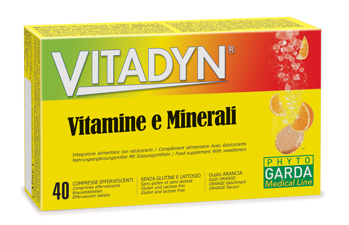 VITADYN VITAMINE/MINERALI 40 COMPRESSE EFFERVESCENTI IN 2 TUBI - Newepa Srl