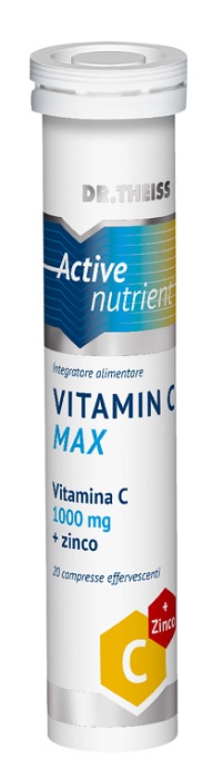THEISS ACTIVE NUTRIENT VIT C MAX 20 COMPRESSE EFFERVESCENTI LIMONE 80 G - Newepa Srl