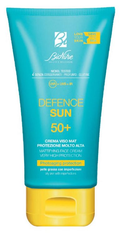 DEFENCE SUN CREMA VISO MAT SPF50+ PROTEZIONE MOLTO ALTA 50 ML - Newepa Srl
