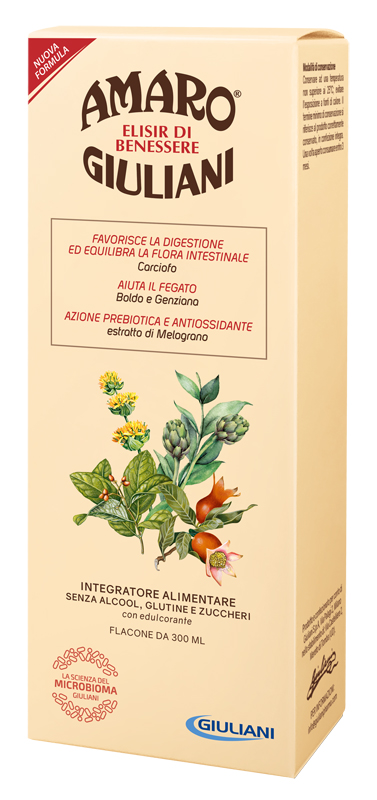 AMARO GIULIANI ELISIR BENESSERE 300 ML NUOVA FORMULA - Newepa Srl