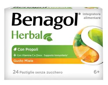 BENAGOL HERBAL MIELE 24 PASTIGLIE - Newepa Srl