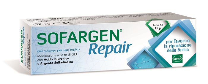 MEDICAZIONE SOFARGEN GEL ACIDO IALURONICO E ARGENTO SULFADIAZINA TUBETTO 25 G - Newepa Srl