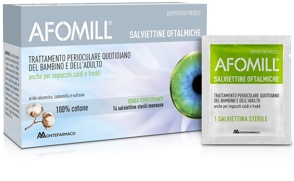 AFOMILL SALVIETTINE OFTALMICHE 14 PEZZI - Newepa Srl