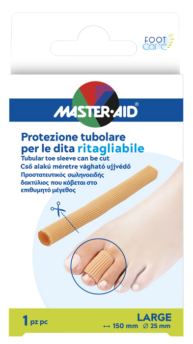 PROTEZIONE TUBOLARE MASTER-AID FOOTCARE RITAGLIABILE 15 CM 25 MM LARGE C8 - Newepa Srl