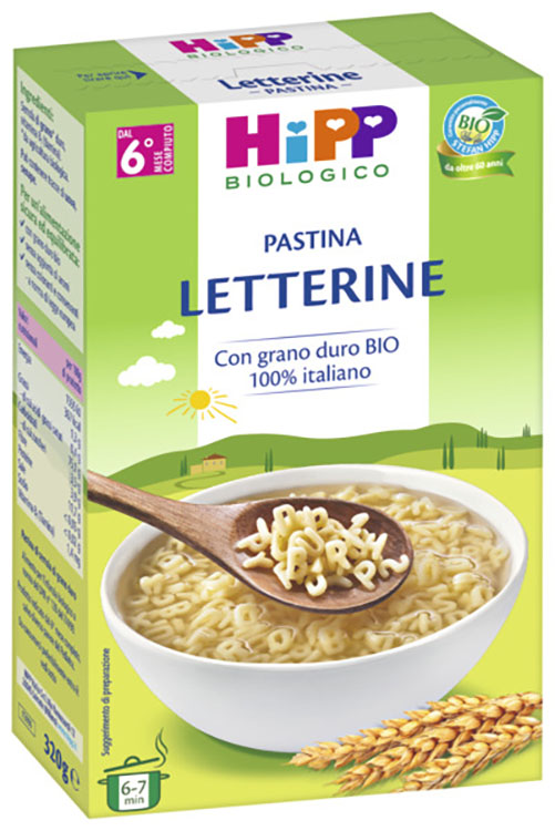 HIPP BIO PASTINA LETTERINE 320 G - Newepa Srl