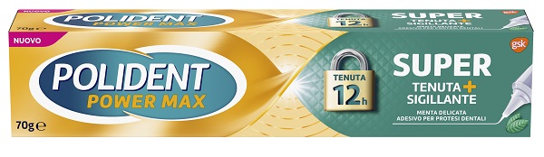 POLIDENT SUPER TENUTA+SIGILLANTE MENTA DELICATA ADESIVO PROTESI DENTALE 70 G - Newepa Srl