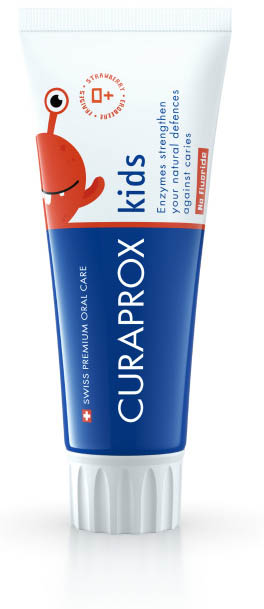 CURAPROX KIDS TOOTHPASTE STRAWBERRY FLAVOR 0 PPM 60 ML - Newepa Srl
