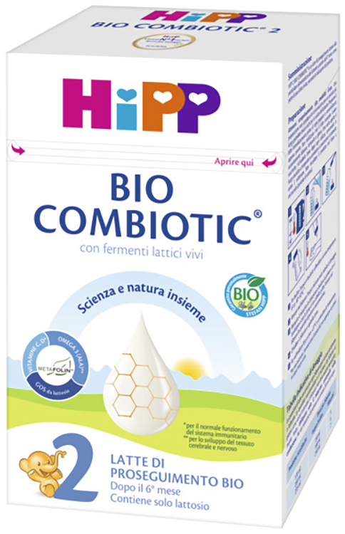 HIPP LATTE 2 COMBIOTIC 600 G BIO - Newepa Srl