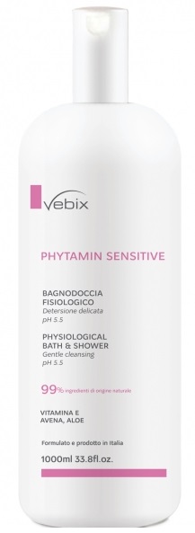 VEBIX PHYTAMIN PELLI SENSIBILI BAGNODOCCIA FISIOLOGICO 1000 ML - Newepa Srl