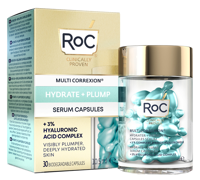 ROC MULTI CORREXION HYDRATE+ PLUMP SIERO VISO IN CAPSULE 30 CAPSULE - Newepa Srl