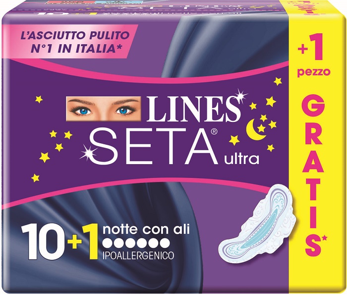 LINES SETA ULTRA NOTTE 10+1 GRATIS - Newepa Srl