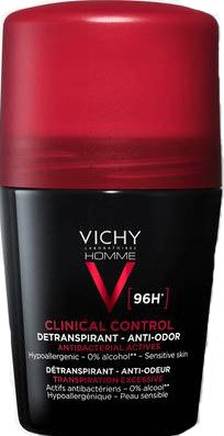 VICHY HOMME DEODORANTE CLINICAL CONTROL 96H ROLL 50 ML - Newepa Srl