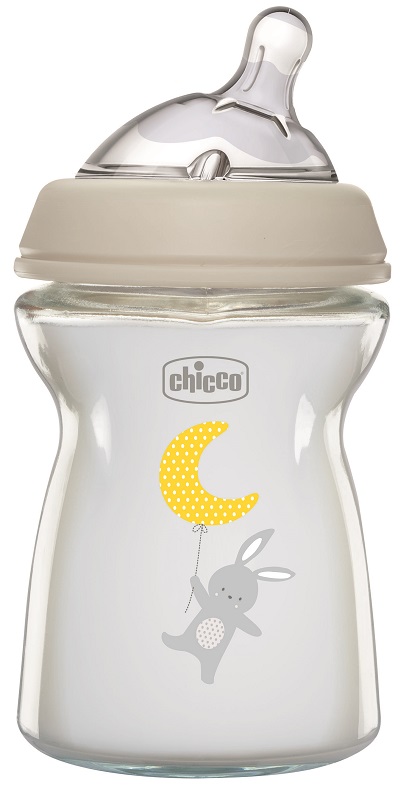 CHICCO BIBERON NAT FEEL VETRO 0M+ 250 ML - Newepa Srl